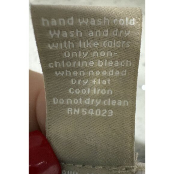 Banana Republic Womens Gray Floral Lace Overlay Sheer Long Sleeve Top M EUC - Picture 6 of 7